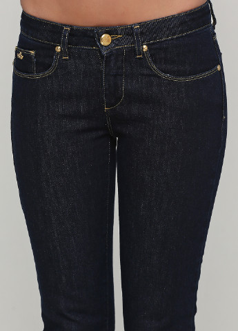 Темно-синие демисезонные скинни джинсы MAEL