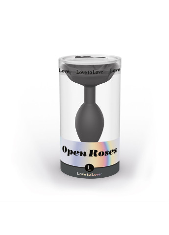 Анальная пробка OPEN ROSES L SIZE - BLACK ONYX Love To Love (254953864)