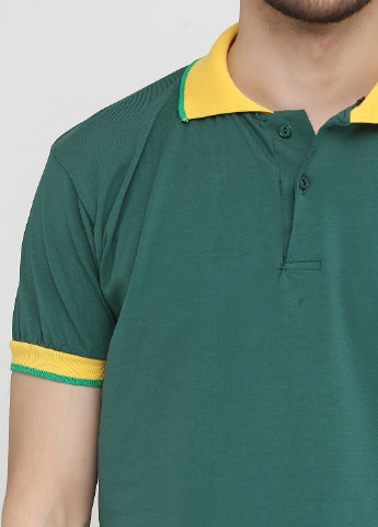Зеленая футболка-поло для мужчин Chiarotex однотонная