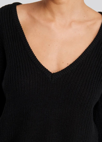 Чорний демісезонний пуловер пуловер NA-KD