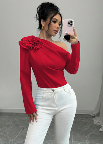 Красная блуза SHEIN