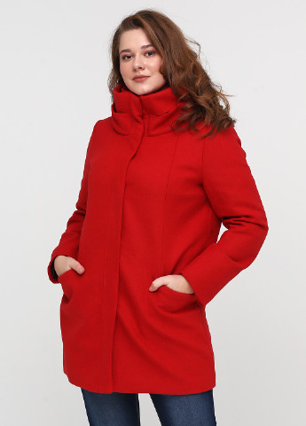 Красное демисезонное Пальто однобортное Tom Tailor