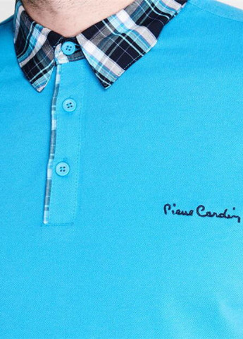 Бирюзовая футболка-поло для мужчин Pierre Cardin