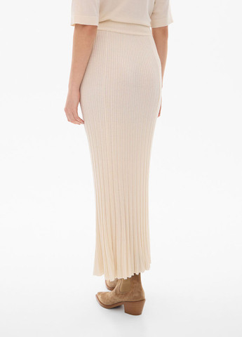 Светло-бежевая кэжуал однотонная юбка Promin