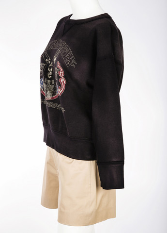 Свитшот Ralph Lauren - Прямой крой рисунок черный кэжуал хлопок, трикотаж - (287469877)
