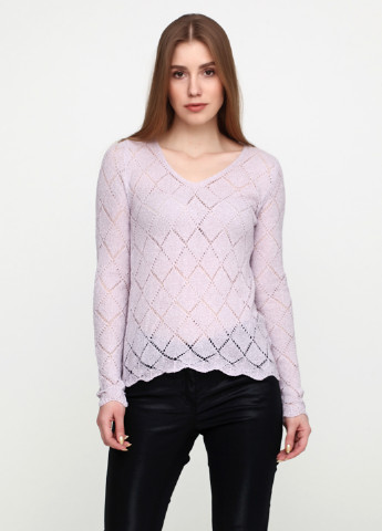 Сиреневый демисезонный пуловер пуловер Jean Pascale