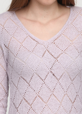 Сиреневый демисезонный пуловер пуловер Jean Pascale