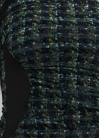 Зеленое кэжуал платье футляр Ciolla в клетку