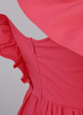 Рожева кежуал сукня кльош, з відкритою спиною SHEIN однотонна