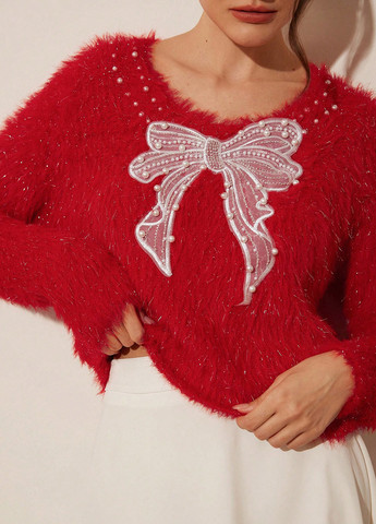 Красный демисезонный джемпер джемпер SHEIN