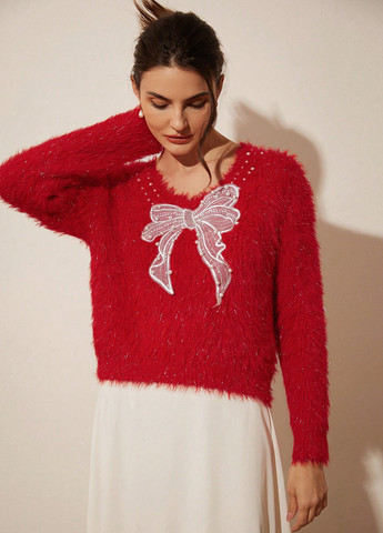 Красный демисезонный джемпер джемпер SHEIN