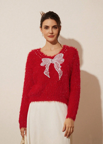 Красный демисезонный джемпер джемпер SHEIN