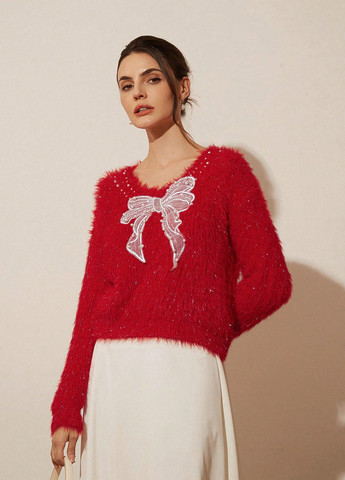 Красный демисезонный джемпер джемпер SHEIN