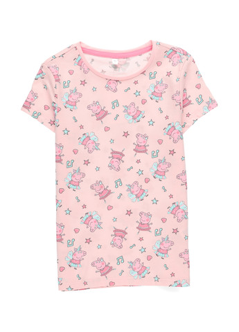 Светло-розовая всесезон пижама (футболка, шорты) футболка + шорты C&A