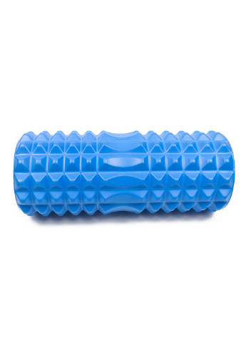 Масажний ролик Grid Roller v1.2 33 см синій (ролер, валик, циліндр для йоги, пілатесу і масажу) EasyFit (237657447)