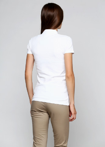 Белая женская футболка-поло Sol's однотонная