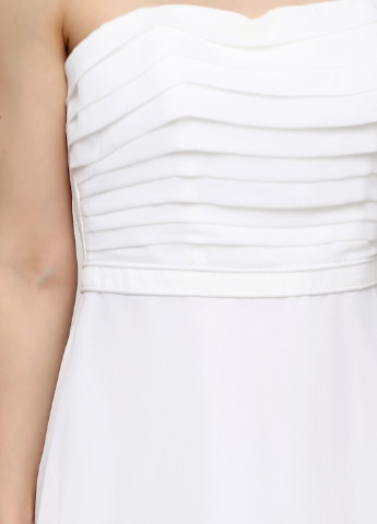 Белое коктейльное платье а-силуэт Guess однотонное