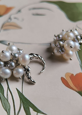 Серьги Silver Flame (350941343)