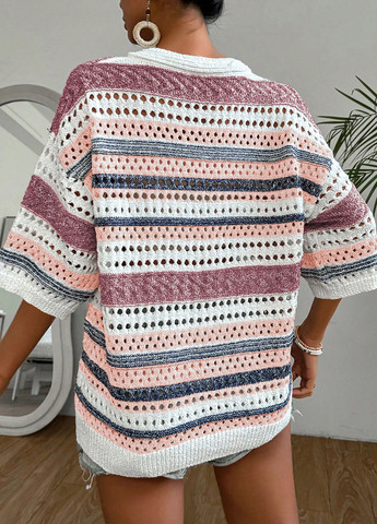 Комбінований літній пуловер пуловер SHEIN