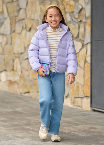 Сиреневая демисезонная куртка Uniqlo