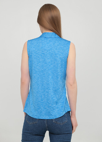 Синяя женская футболка-поло Greg Norman меланжевая