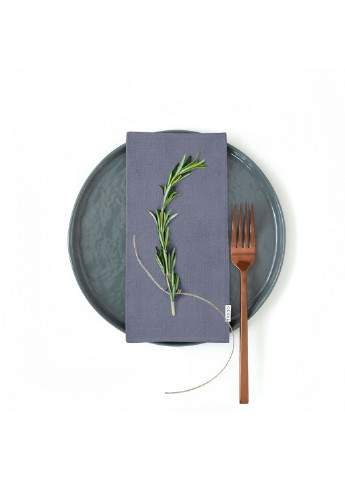 Столовый набор для сервировки стола скатерть Grey 140х180 и салфетки тканевые Steel 35х35 - 4 шт (4822052073902) Cosas (252506513)