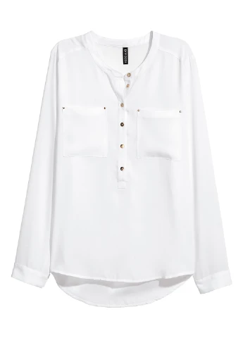 Молочная блуза H&M