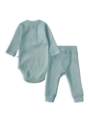 Голубой демисезонный комплект (боди, брюки) KRAKO