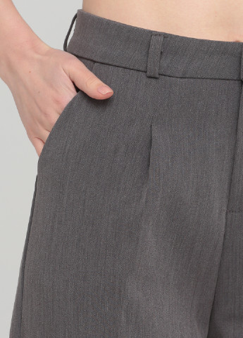 Серые классические демисезонные укороченные брюки Wei Wei