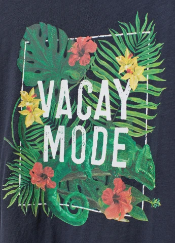 Темно-синяя летняя футболка H&M