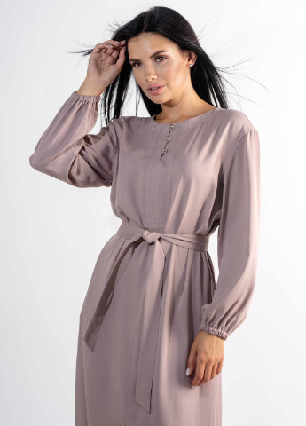 Бежевое кэжуал платье Ри Мари однотонное