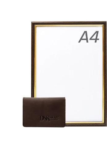 Мужская кожаная обложка для ID-паспорта 6,5х9,5х5,5 см DNK Leather (212705512)