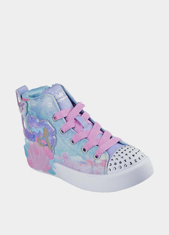 Голубые кеды Skechers