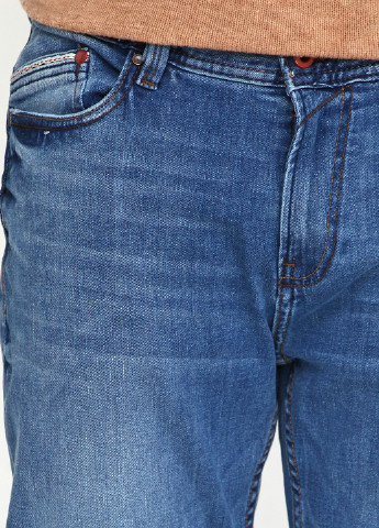 Синие демисезонные прямые джинсы Springfield