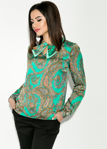 Зеленая демисезонная блуза Time of Style