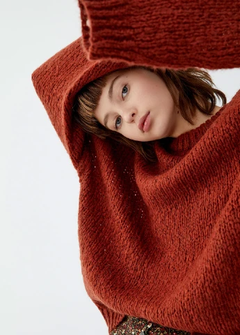 Терракотовый демисезонный джемпер джемпер Pull & Bear
