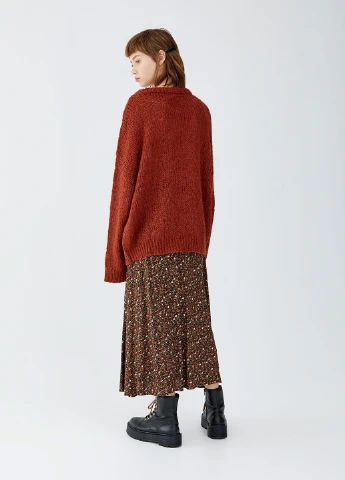Терракотовый демисезонный джемпер джемпер Pull & Bear