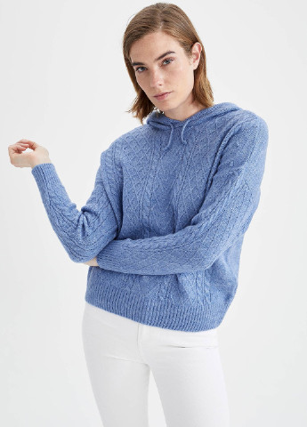Голубой демисезонный свитер DeFacto