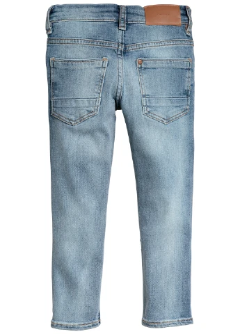 Светло-синие демисезонные зауженные джинсы H&M