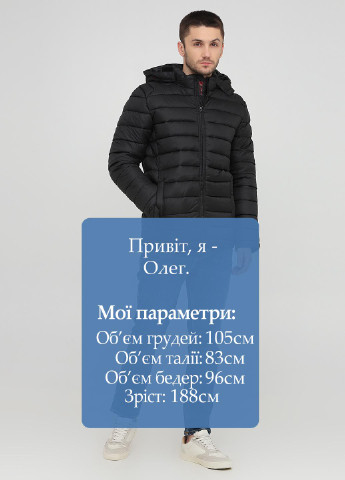 Чорна демісезонна куртка Remain