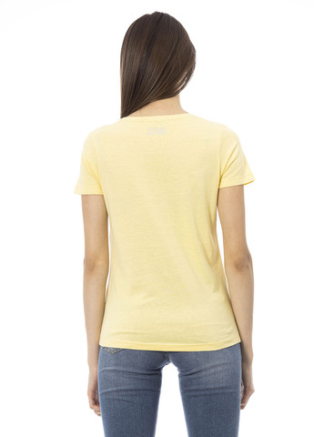 Желтая летняя футболка Trussardi
