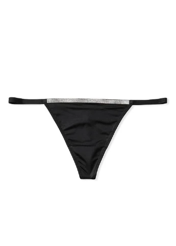 Черный демисезонный комплект (пояс для чулок, трусы) Victoria's Secret