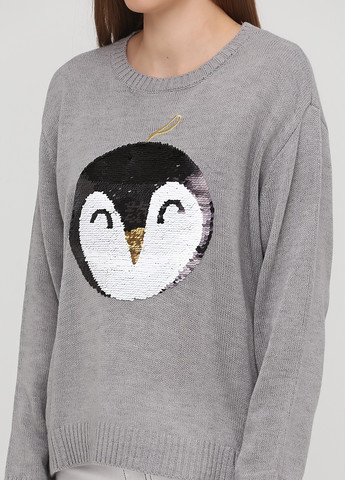 Серый зимний джемпер джемпер H&M