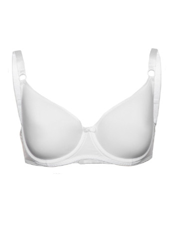 Белый бюстгальтер soft-bra без push-up белый из тонкого формованного материала монофлит (spacer) l1510a calla Luna