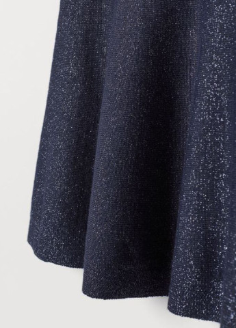 Темно-синяя кэжуал меланж юбка H&M клешированная