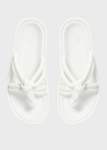 Белые шлепанцы PRPY плетение