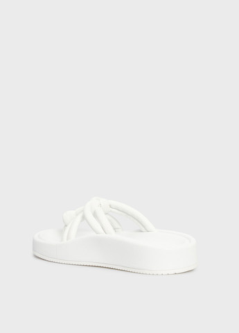 Белые шлепанцы PRPY плетение