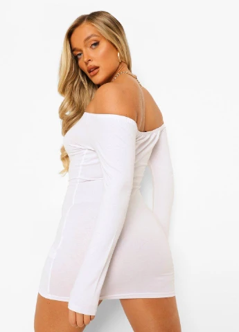 Белое платье Boohoo