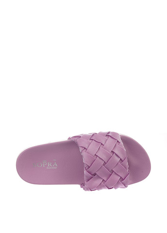 Светло-фиолетовые шлепанцы Sopra плетение