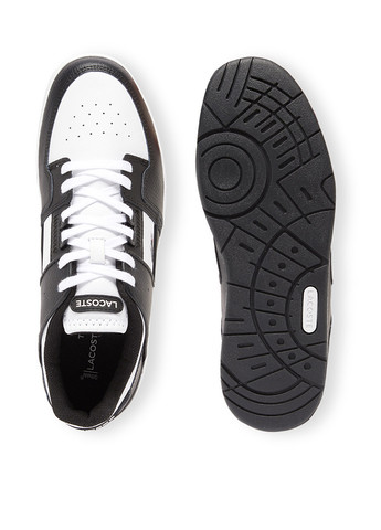 Черно-белые кроссовки Lacoste COURT CAGE